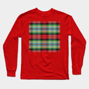 Pattern Scottish tartan green Long Sleeve T-Shirt